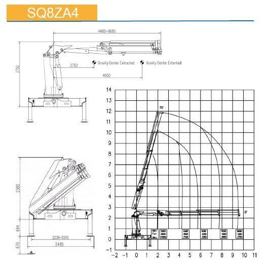 КМУ с поворотной стрелой SQ8ZA4 — 4