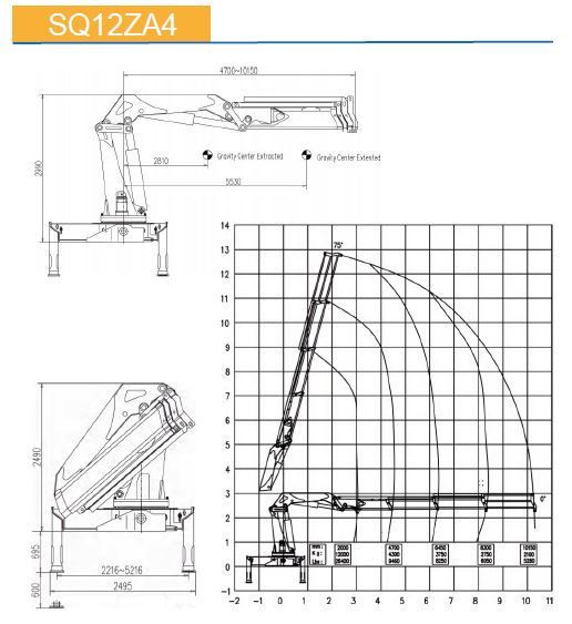 КМУ с поворотной стрелой SQ12ZA4 — 2