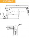 КМУ морской кран с телескопической стрелой SQ5SA4T, миниатюра — 1