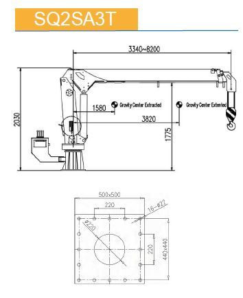 КМУ морской кран с телескопической стрелой SQ2SA3T — 2